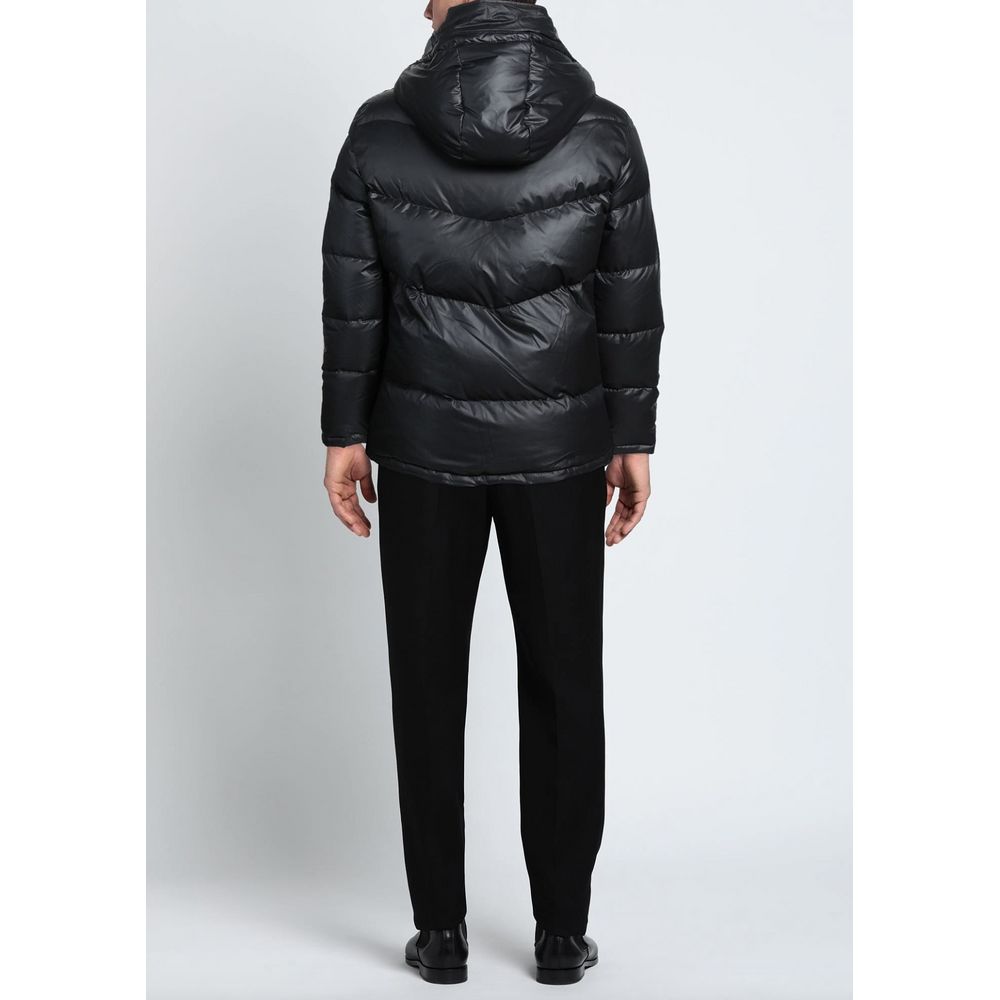 Aquascutum Black Polyester Men's Jacket